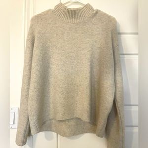 Uniqlo Women Souffle Yarn Mock Neck Sweater XS